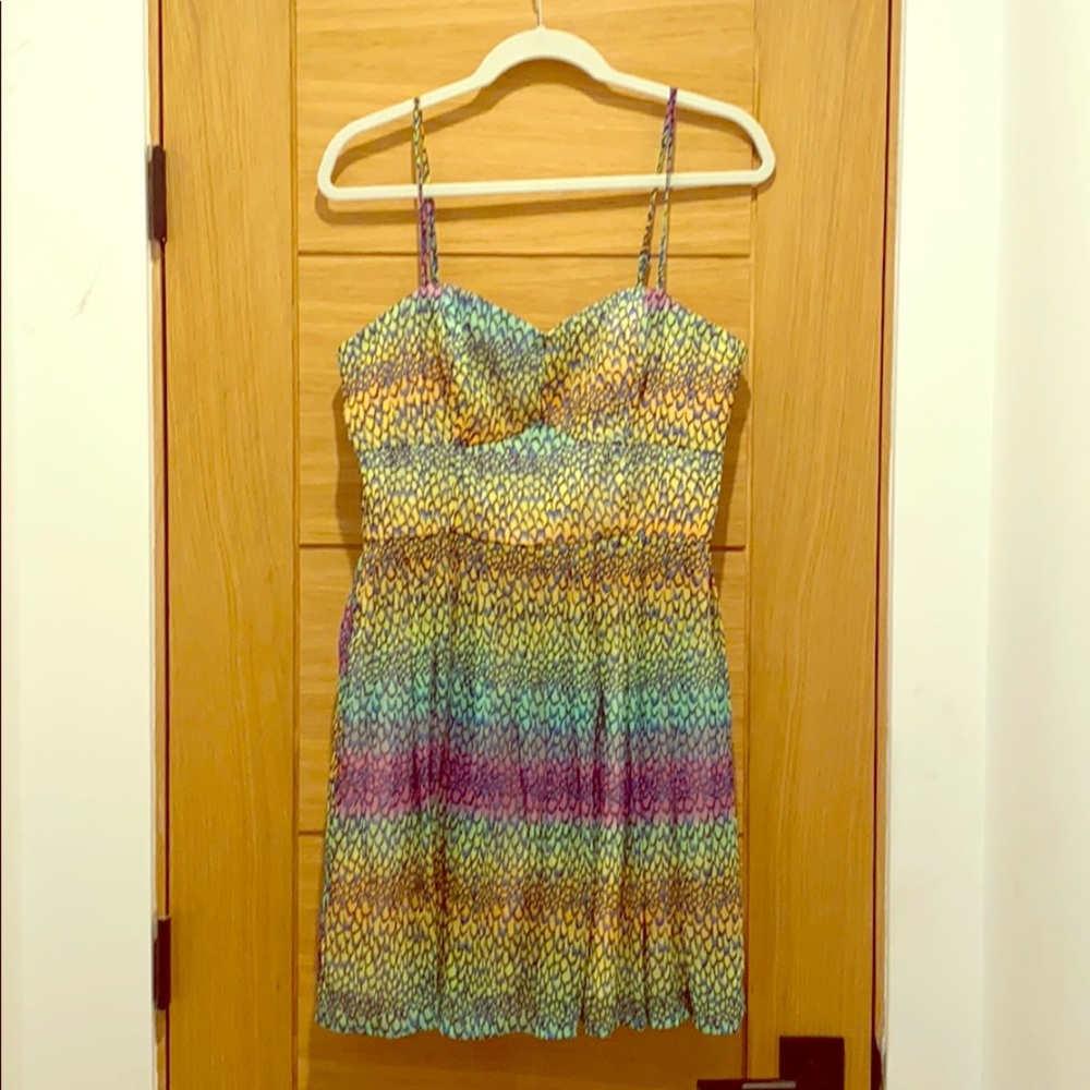 Light and airy mermaid print sun dress